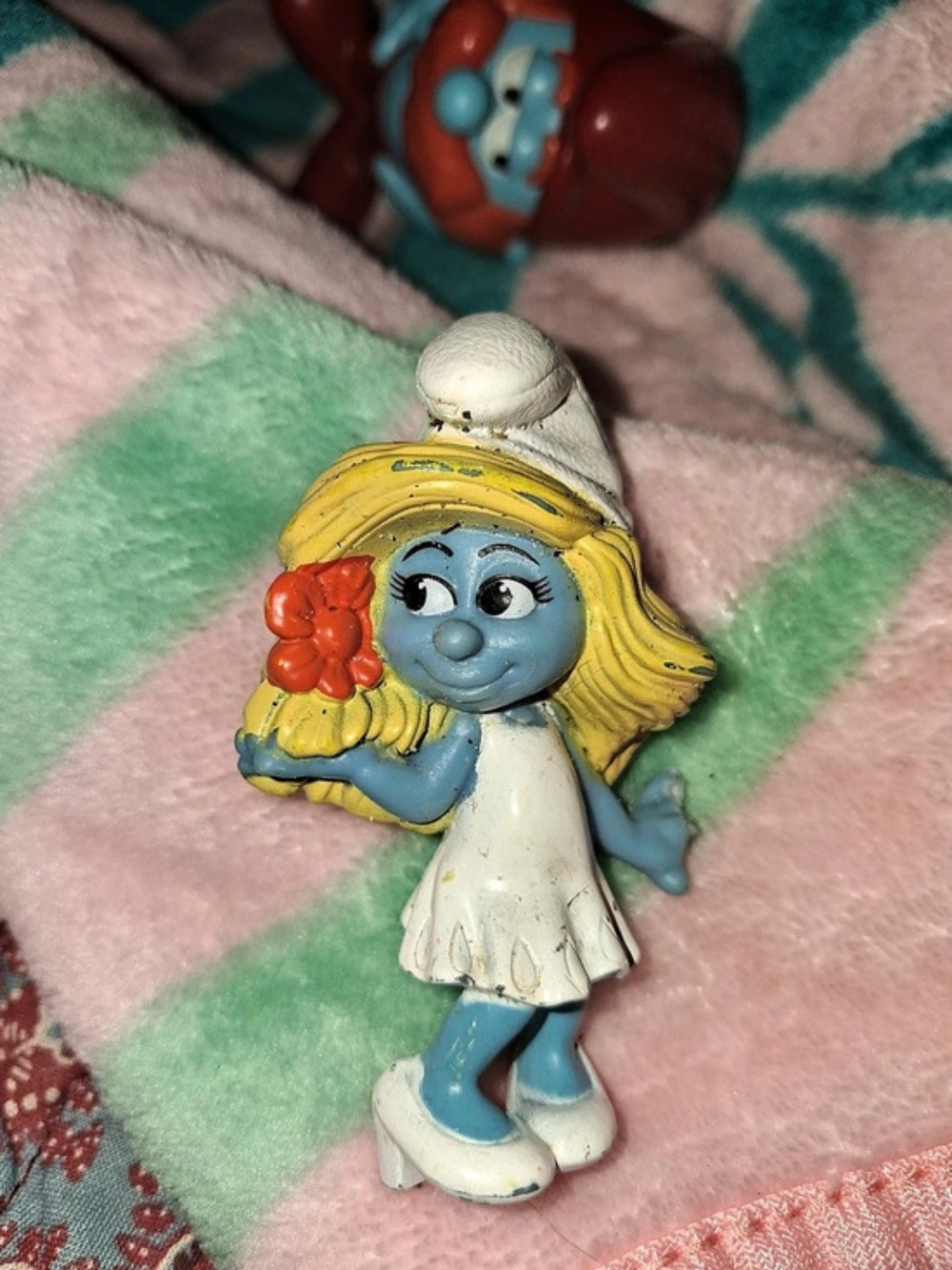 Schleich Smurfette Figurine Blue & Yellow